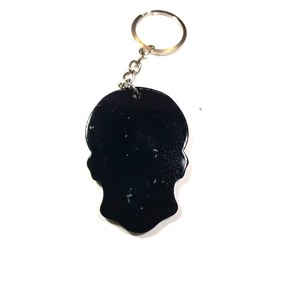 Skull Keychain Colorful Southwestern Day Of The Dead - Picture 2 of 6